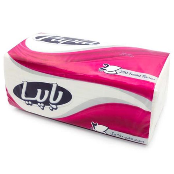 دستمال کاغذی 250 عددی 2 برگی پاپیا Papia